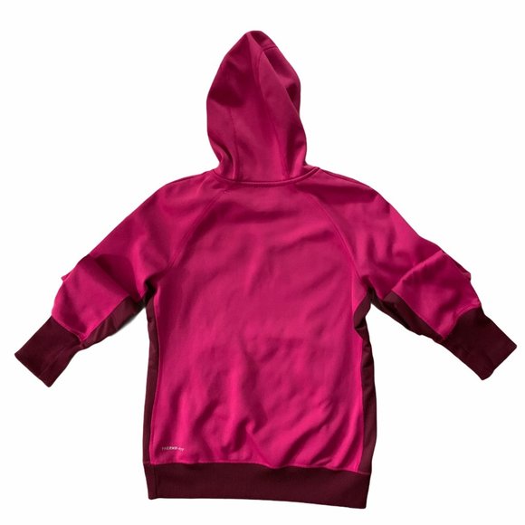 Nike Therma Fit Fleece Hoodie Neon Swoosh Medium - Picture 3 of 12